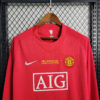 2007-2008 Retro Long Sleeve Manchester United Home Football Shirt 1:1 Thai Quality