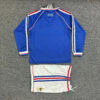 1998 Retro Long Sleeve France Home Football Shirt Kids Size