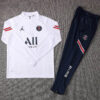 2021/2022 Psg Paris Saint-Germain Half-Pull Tracksuit White