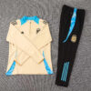 2024 Argentina Half-Pull Training Suit Khaki Football Shirt Set 1:1 Thai Quality