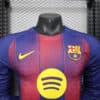2025/2026 Player Version Long Sleeve Barcelona Home Football Shirt