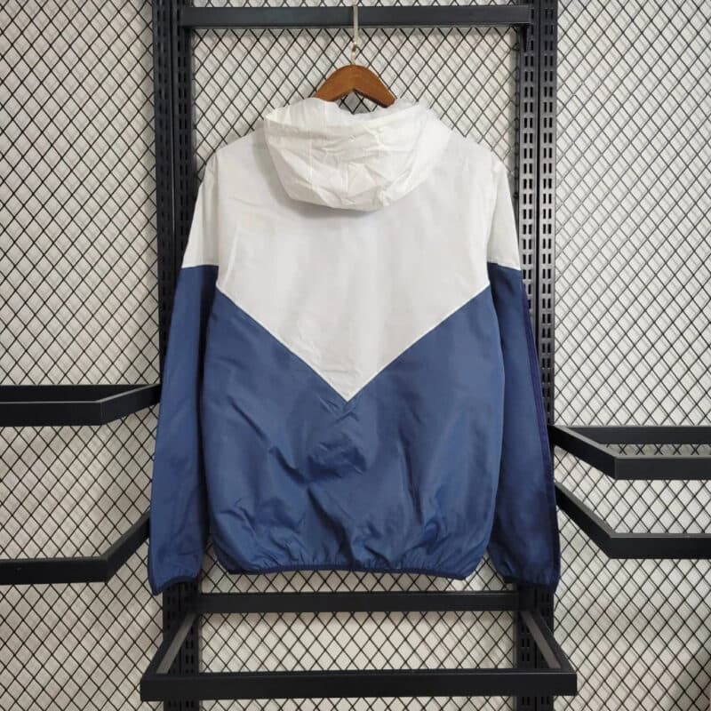 2023/2024 Real Madrid Windbreaker White Blue Soccer Jersey