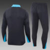 2024/2025 Tottenham Half-Pull Tracksuit Dark Grey 1:1 Thai Quality