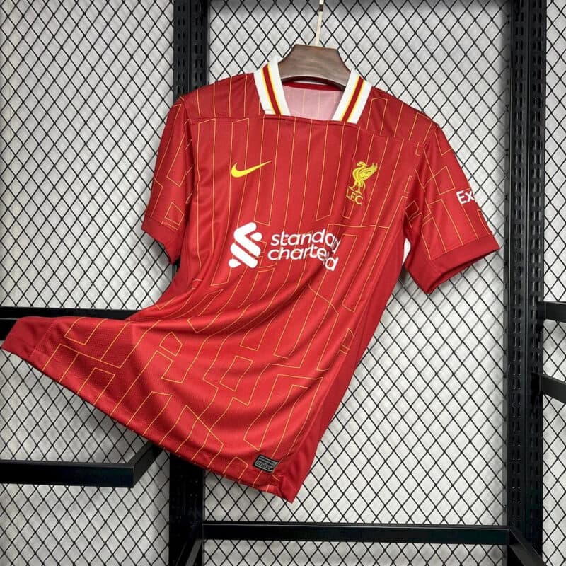 CHAMPIONS 2024/2025 Liverpool Home Football Shirt
