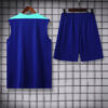 2024 Brazil pre-match training Blue Jersey+Shorts 1:1 Thai Quality