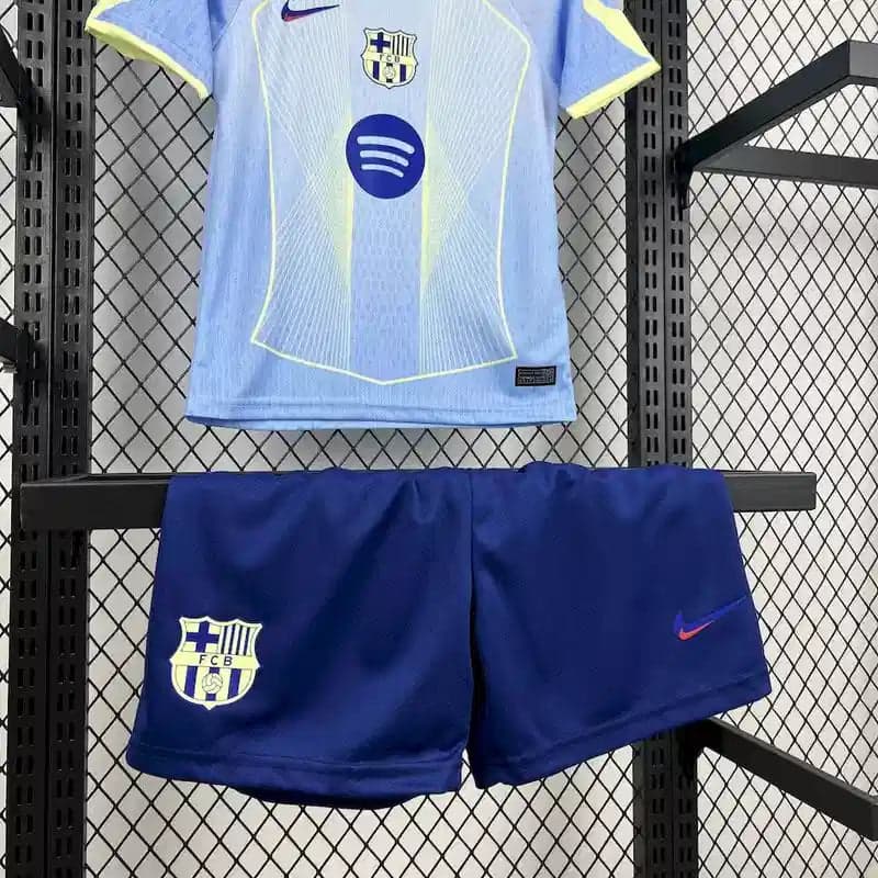 2025/2026 Kids Size Barcelona Special Edition Blue Football Shirt