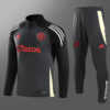 2024/2025 Manchester United Half-Pull Tracksuit Black