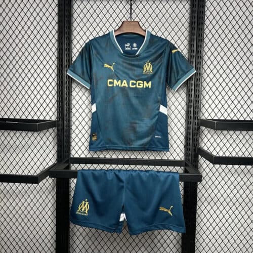 2024/2025 Olympique de Marseille Away Football Shirt 1:1 Thai Quality Kids Size