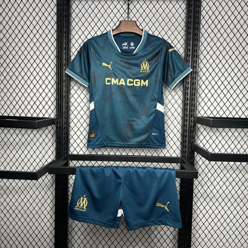 2024/2025 Olympique de Marseille Away Football Shirt 1:1 Thai Quality Kids Size