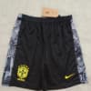 2024 Brazil Special Edition Jesus Black Gray Soccer Shorts