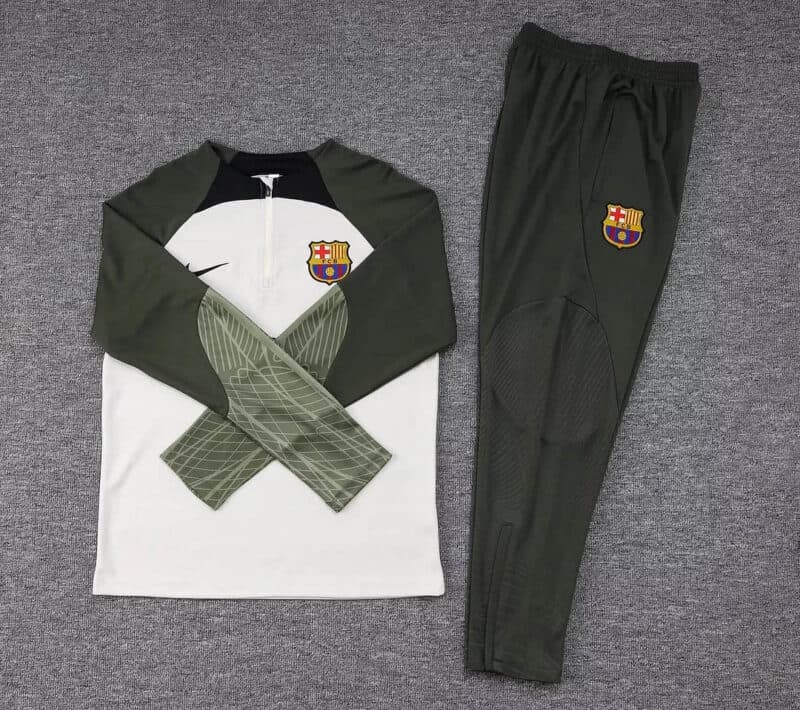 2023/2024 Barcelona Half-Pull Tracksuit Green 1:1 Thai Quality