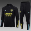 2023/2024 Arsenal Half-Pull Tracksuit Black 1:1 Thai Quality