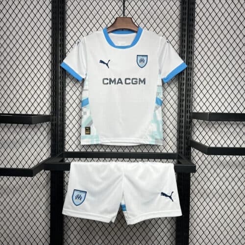 2024/2025 Olympique de Marseille Home Football Kids Size Shirt 1:1