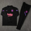 2021/2022 Barcelona Half-Pull Tracksuit Black