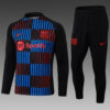 2024/2025 Barcelona Half-Pull Tracksuit Stripe Red-Blue
