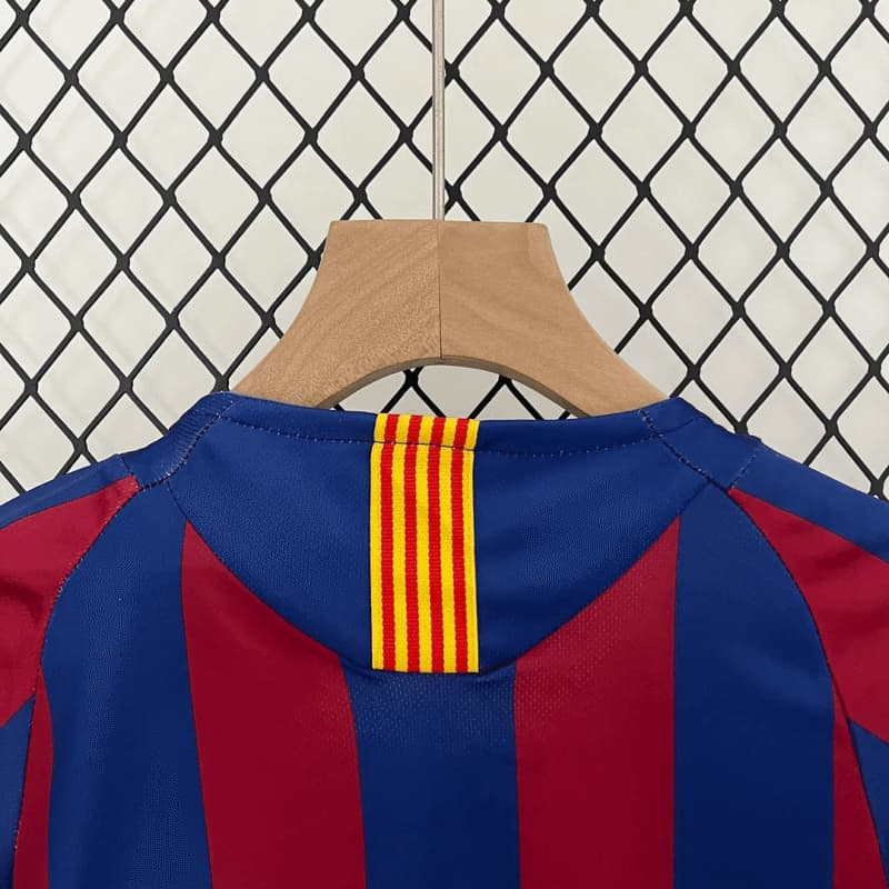 2005/2006 Retro Kids Size Barcelona Home Football Shirt 1:1 Thai Quality