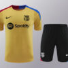2024/2025 Barcelona pre-match training Glod Shirt+Shorts 1:1 Thai Quality