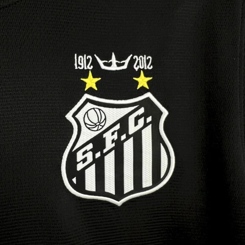 2011/2012 Retro Santos Away Black Football Shirt