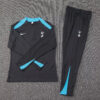 2024/2025 Tottenham Half-Pull Tracksuit Dark Grey 1:1 Thai Quality