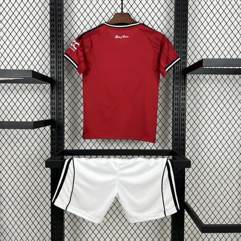 2025/2026 Manchester United Home Football Shirt Kids Size