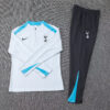 2024/2025 Tottenham Half-Pull Tracksuit Light Grey 1:1 Thai Quality