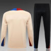 2024/2025 Barcelona Half-Pull Tracksuit Earthy Yellow 1:1 Thai Quality