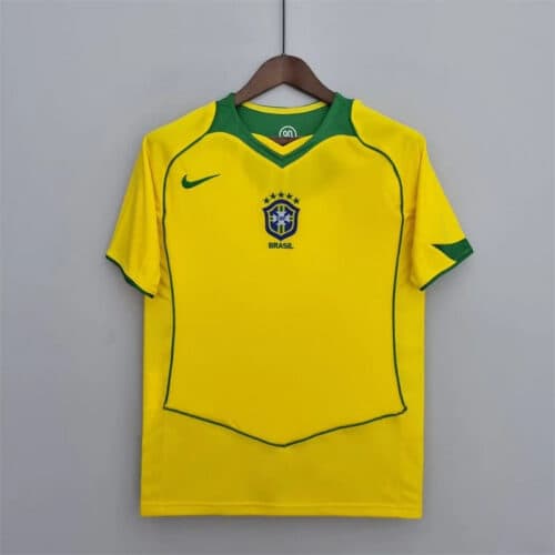 2004 Retro Brazil Soccer Jersey Home