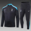 2024/2025 Tottenham Half-Pull Tracksuit Dark Grey 1:1 Thai Quality