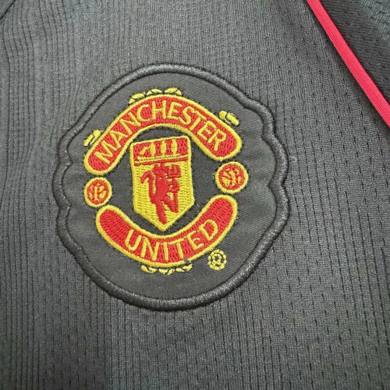 2007/2008 Retro Long Sleeve Manchester United Away Football Shirt Kids Size