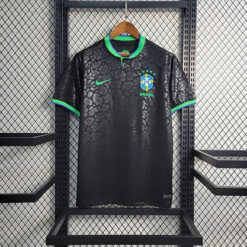 Brazil 2024 Black Leopard Special Edition Football Shirt