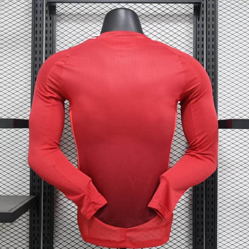 2024/2025 Long Sleeve Player Version Manchester United Home Football Shirt 1:1 Thai Quality