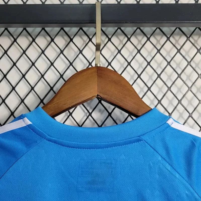 2023/2024 Real Madrid Blue Goalkeeper Football Shirt Kids Size