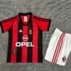 1998/1999 Retro Kids Size AC Milan Home Soccer Jersey 1:1 Thai Quality