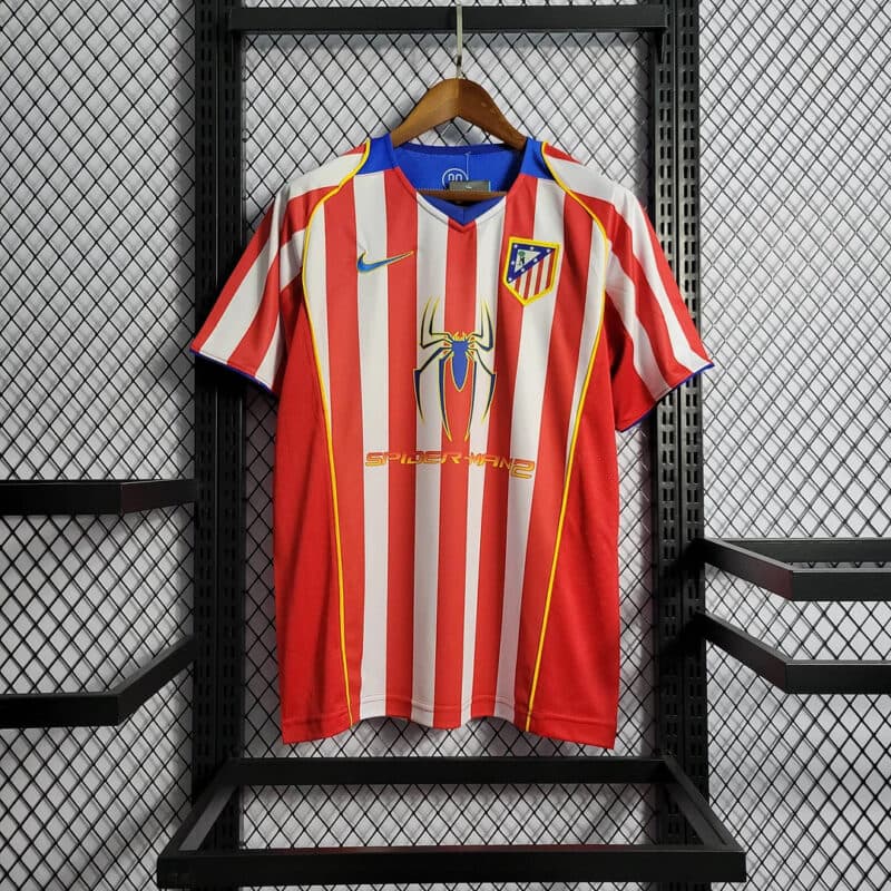 2004/2005 Retro Atletico Madrid Home Soccer Jersey 1:1 Thai Quality