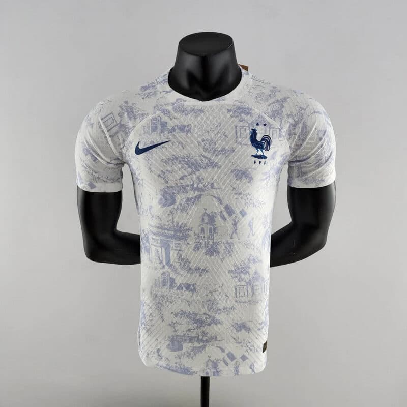 2022 FIFA World Cup France Away Football Shirt White - Player Version