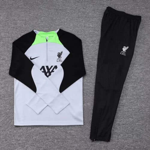 2023/2024 Liverpool Half-Pull Tracksuit  Grey Jersey 1:1 Thai Quality