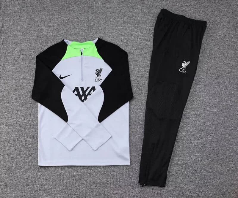2023/2024 Liverpool Half-Pull Tracksuit  Grey Jersey 1:1 Thai Quality