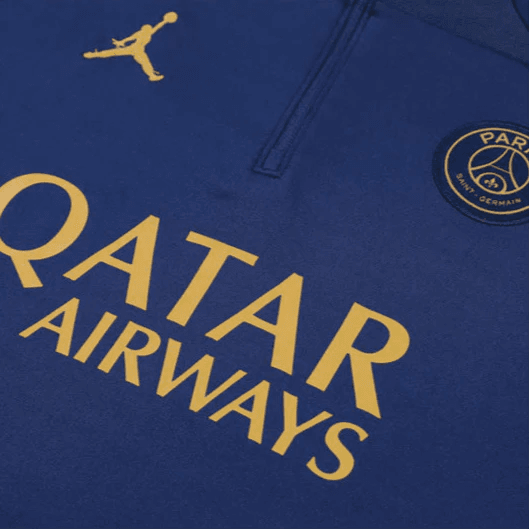 IMG_5222.png 2023/2024 PSG Paris Saint-Germain Blue Half-Pull Tracksuit