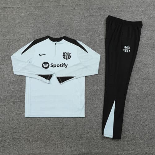2024/2025 Barcelona Half-Pull Tracksuit Light Blue