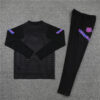 2021/2022 Barcelona Half-Pull Tracksuit Black