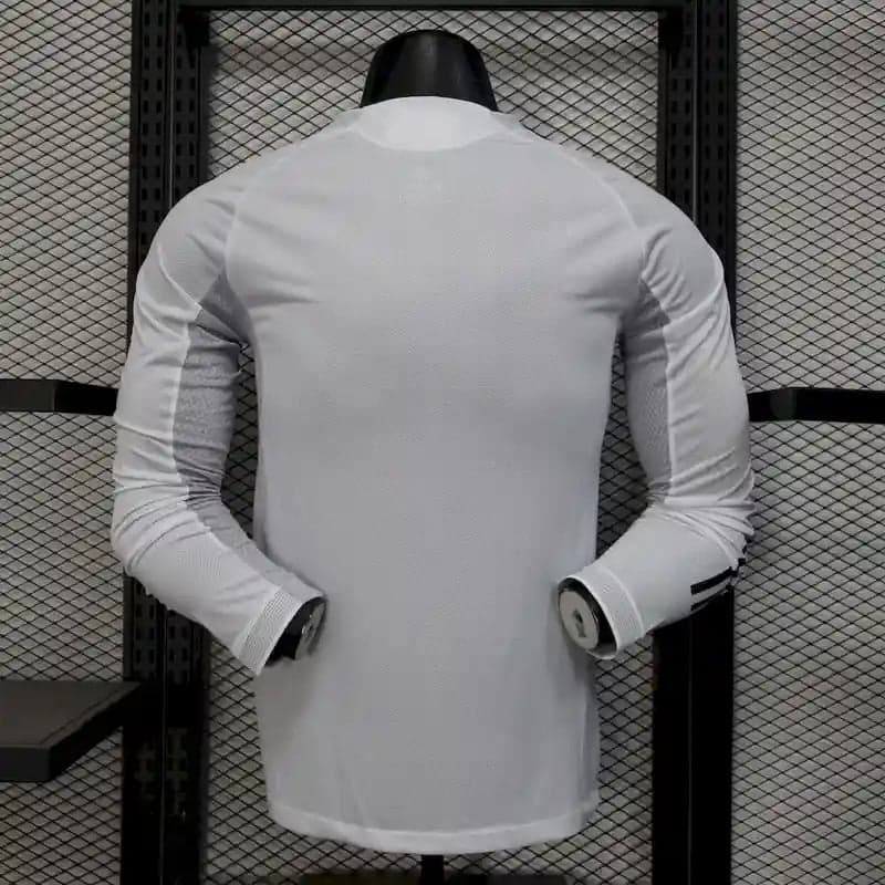 2025/2026 Player Version Real Madrid Home Long Sleeves Football Shirt