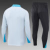 2024/2025 Tottenham Half-Pull Tracksuit Light Grey 1:1 Thai Quality