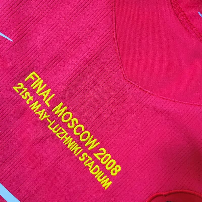 2007/2008 Retro Manchester United Home Champions League Edition Football Shirt 1:1 Thai Quality