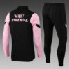 2021/2022 Psg Paris Saint-Germain Half-Pull Tracksuit Black Pink Sleeves
