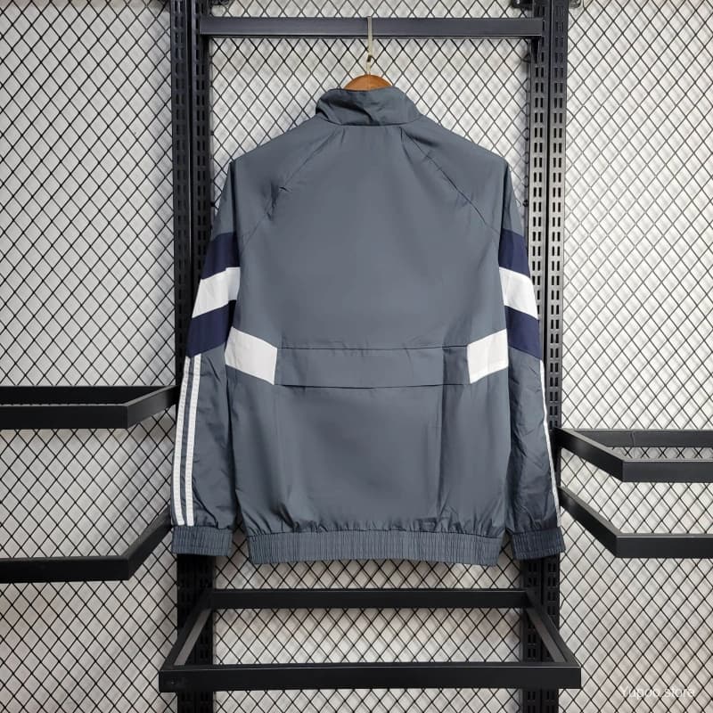 25/26 Real Madrid Jacket Grey Windbreaker