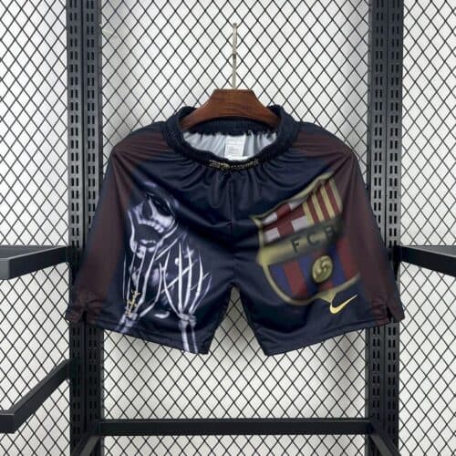 Barcelona x Travis Scott Retro 2000/01 Home Skeleton Shorts