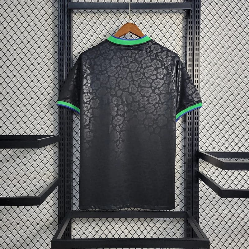 Brazil 2024 Black Leopard Special Edition Football Shirt