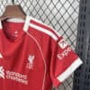 2025/2026 Liverpool Home Soccer Jersey Kids Size