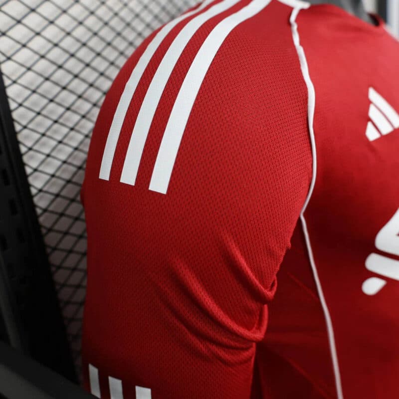 2025/2026 Player Version Long Sleeve Liverpool Home Football Shirt
