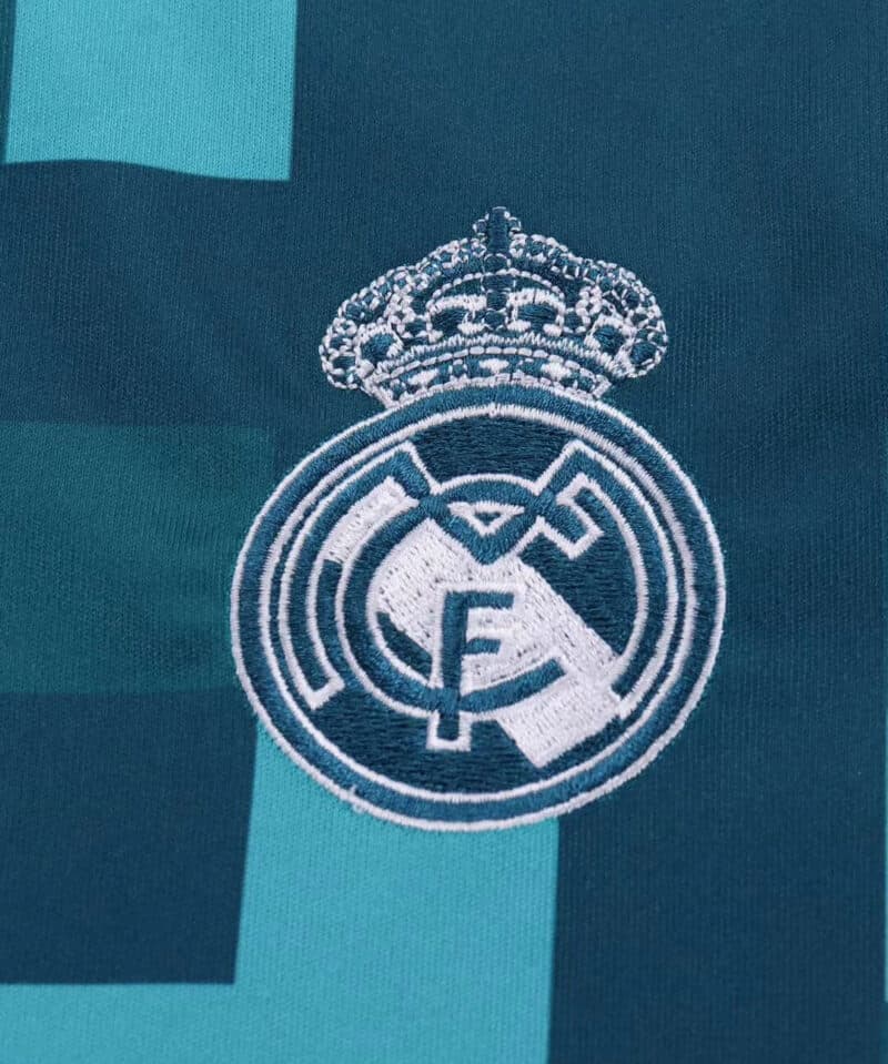 2017/2018 Retro Long Sleeve Real Madrid Third Away Football Shirt Kids Size